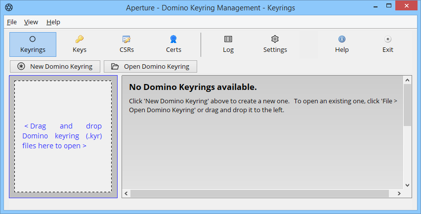 Drag .kyr files over application